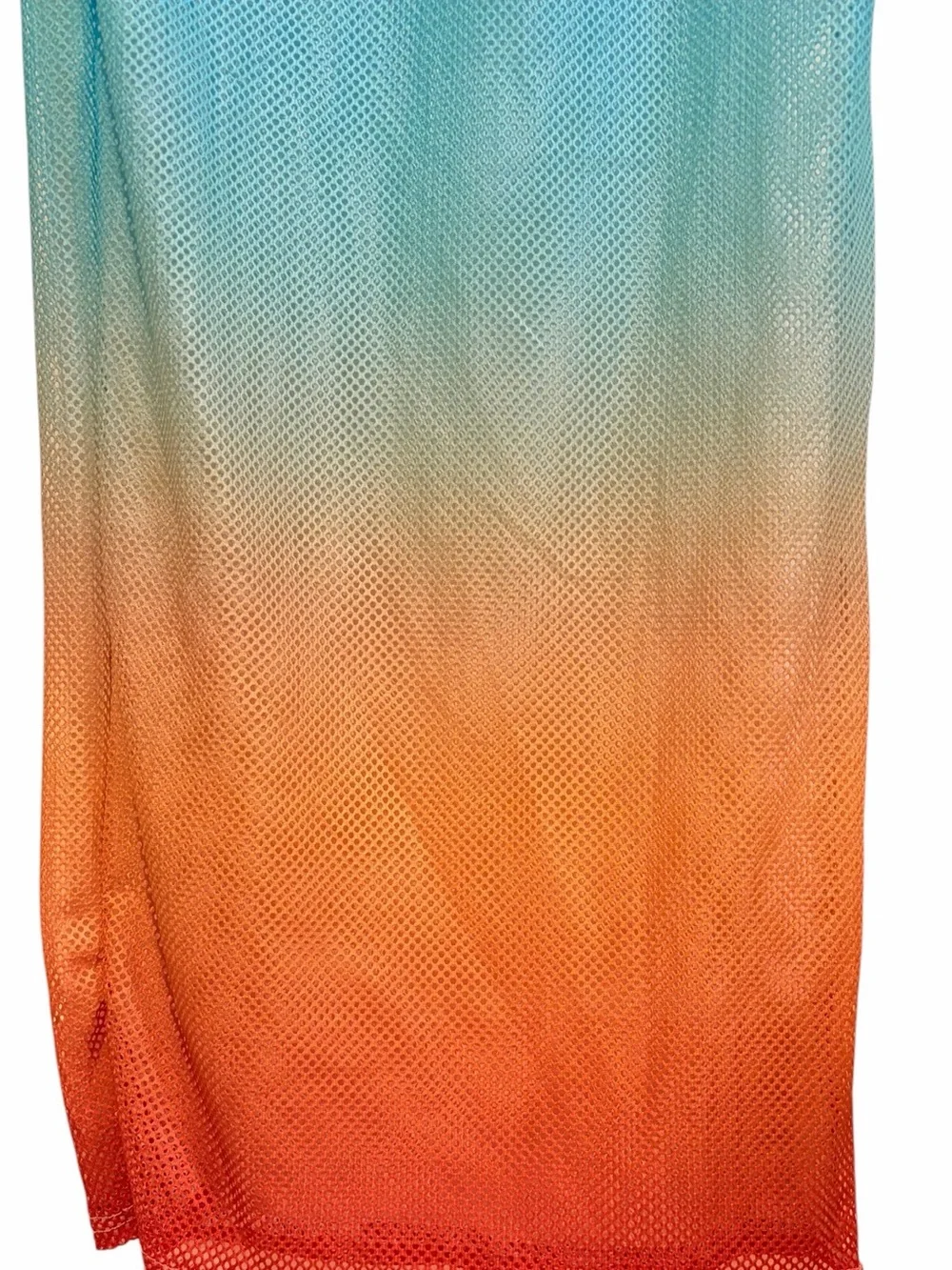 ICON SWIM Zaila Ombre Rainbow Mesh Dress - Picture 8 of 13